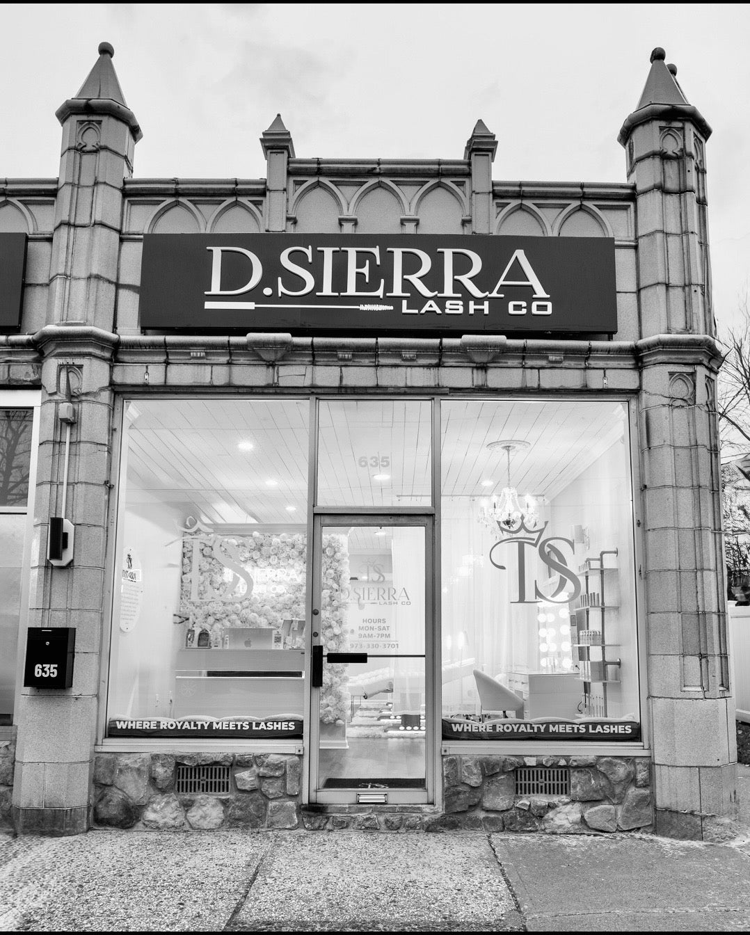 D.Sierra Lash Co. Nutley storefront